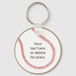 Your Text Baseballをテーマにしたキーホルダー キーホルダー