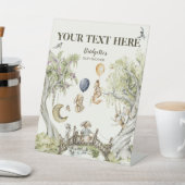 Your Text Bearly Wait Baby Shower 台座サイン (インサイチュ)