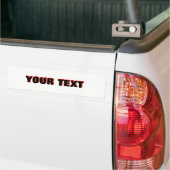 Your Text "Folio Extra Bold" 3D バンパーステッカー (トラック上)