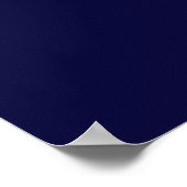 Your Text Hereカスタム Navy Blue Horizontal Poster ポスター (角)