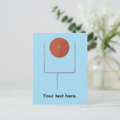 Your Text Here パーソナライズされた Football Postcard ポストカード (スタンド正面)
