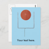 Your Text Here パーソナライズされた Football Postcard ポストカード (正面/裏面)