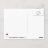 Your Text Here パーソナライズされた Football Postcard ポストカード (裏面)