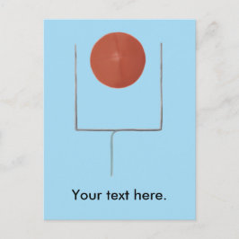 Your Text Here パーソナライズされた Football Postcard ポストカード