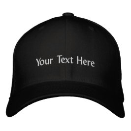 Your Text Here ブラックハット オペレーション パーソナライズド パーフェクトデー 刺繍入りキャップ