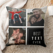 Your text here with custom photo クッション (ブランケット)