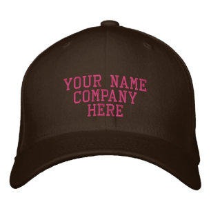 Your Text Name Company Embroided Baseball Cap 刺繍入りキャップ
