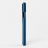 Your Text on 保 Calm Blueストライプスタイル Case-Mate iPhoneケース (裏面/右)