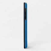 Your Text on 保 Calm Blueストライプスタイル Case-Mate iPhoneケース (裏面/左)