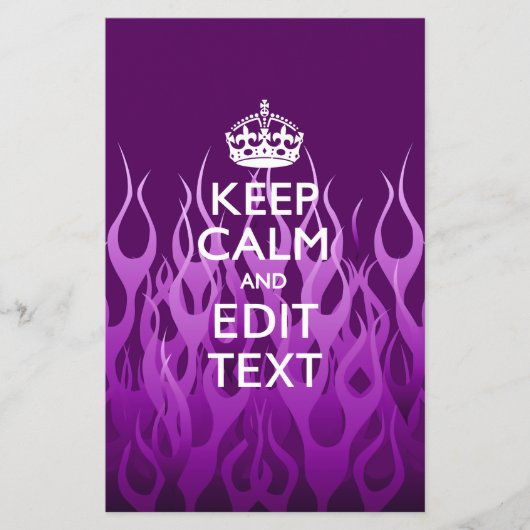 Your text on 保 Calm on Purple Racing Flames チラシ (正面)