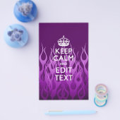 Your text on 保 Calm on Purple Racing Flames チラシ (シングル)