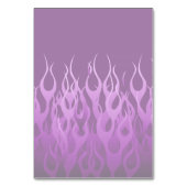 Your text on 保 Calm on  Purple Racing Flames テーブルナンバー (裏面)