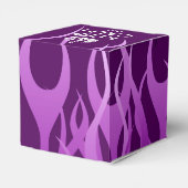 Your text on 保 Calm on  Purple Racing Flames フェイバーボックス (裏面サイド)