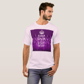 Your text on 保 Calm on  Purple Racing Flames Tシャツ (正面フル)