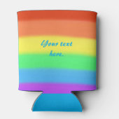 Your Text on Rainbow Blends Can Covers 缶クーラー (裏面)