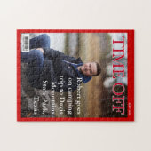 YOUR TEXT, PHOTO, おもしろい偽のニュース雑誌の表紙， ジグソーパズル (横)