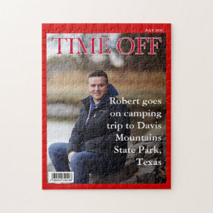 YOUR TEXT, PHOTO, おもしろい偽のニュース雑誌の表紙， ジグソーパズル