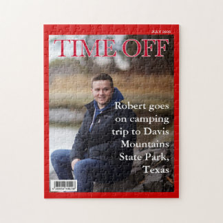 YOUR TEXT, PHOTO, おもしろい偽のニュース雑誌の表紙， ジグソーパズル