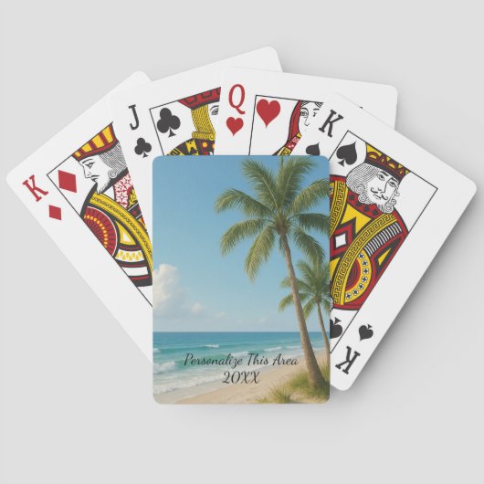 Your Text & Photo Customizable Playing Cards トランプ (裏面)