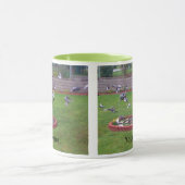Your text Pights 飛んでいる Bird Garden Mugs マグカップ (中央)