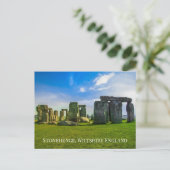 Your Text Stonehenge England Ancient Monument Site ポストカード (スタンド正面)