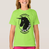 YOUR TEXT ZOMBIE Unicorn Tシャツ (正面)
