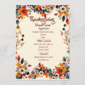 YOUR THANKSGIVING DINNER WITH A CUSTOMIZED MENU  メニュー (正面)