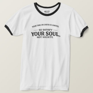 Your Time on Earth Is Limited Typography T-Shirt  Tシャツ