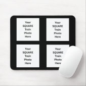 Your Train Photo Here 4 Squareの写真 マウスパッド (マウス)