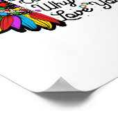 Your True Color Infinity Rainbow Neurodiversity ポスター (角)