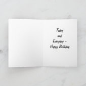 "YOUR TWINS" SALUTE U ON YOUR BIRTHDAY カード (内部)