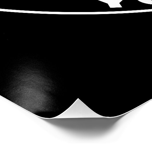 Your Uploaded Logo + Bold Circular Text  ポスター (コーナー)