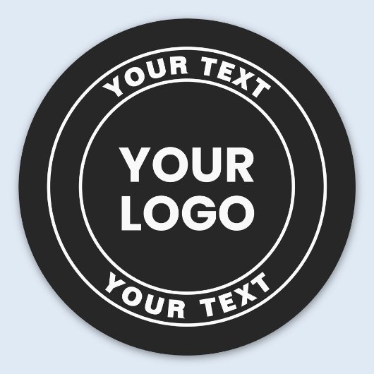 Your Uploaded Logo + Bold Circular Text  ラベル
