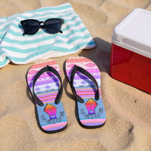 Your Vibe Is Your Tribe - Dusk Dancerビーチサンダル ビーチサンダル