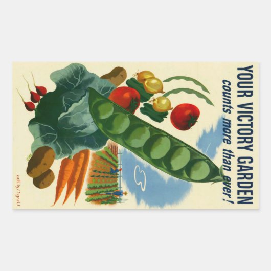 Your Victory Garden Rectangleステッカー 長方形シール (正面)