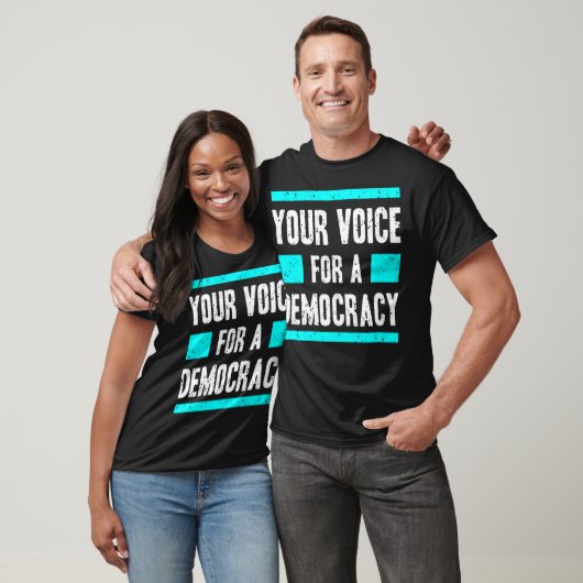 Your voice for democracy tシャツ (ユニセックス)