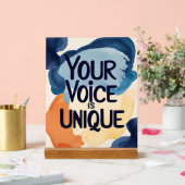 Your Voice Is Unique オプション2 アクリルサイン (ウェディング)