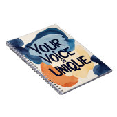 Your Voice Is Unique オプション2 ノートブック (右側)