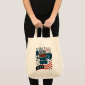 Your Voice Your Vote Patriotic Election  トートバッグ (正面(商品))