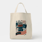 Your Voice Your Vote Patriotic Election  トートバッグ (裏面)