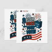 Your Voice Your Vote Patriotic Election  招待状 (正面/裏面)
