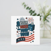 Your Voice Your Vote Patriotic Election  招待状 (スタンド正面)