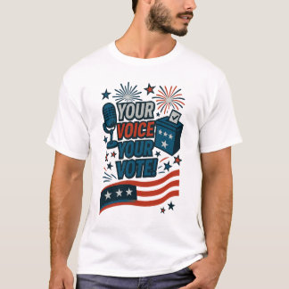 Your Voice Your Vote Patriotic Election  Tシャツ