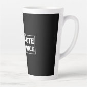 Your Vote Your Voice 白文字 カフェラテマグ (右)
