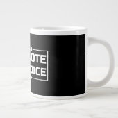Your Vote Your Voice 白文字 ジャンボコーヒーマグカップ (右)