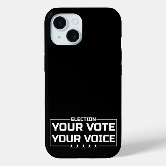 Your Vote Your Voice 白文字 Case-Mate iPhoneケース (裏面)