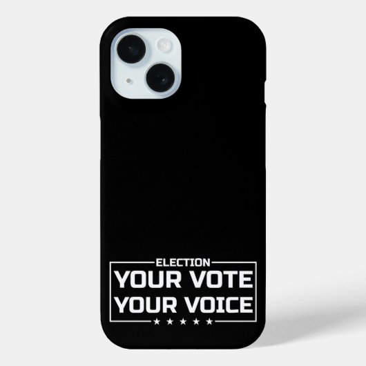 Your Vote Your Voice 白文字 Case-Mate iPhoneケース (裏面)