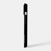 Your Vote Your Voice 白文字 iPhone 15ケース (左側面)