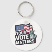 Your Votes Matters USA選挙2024 キーホルダー (正面)
