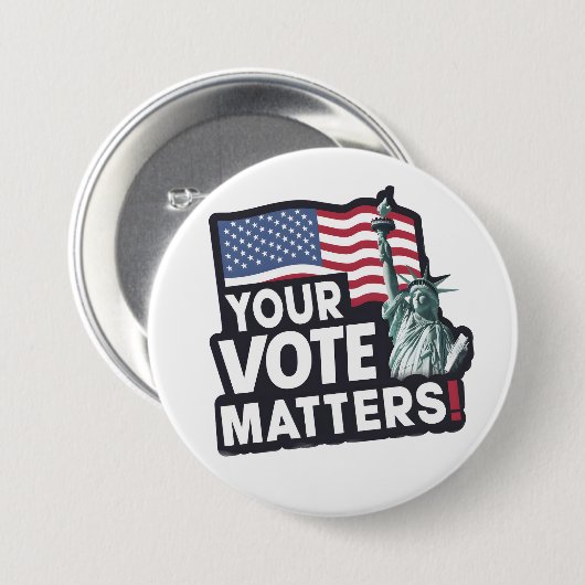 Your Votes Matters USA選挙2024 缶バッジ (正面&裏面)
